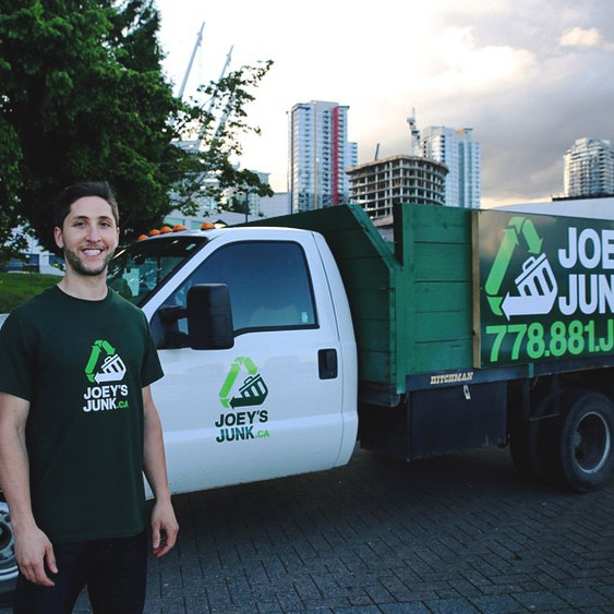 Joey and his truck
