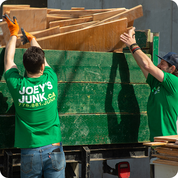 Joey's Junk crew loading household junk in Vancouver